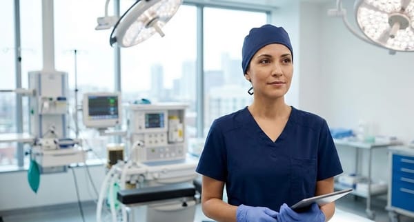 Nurse anesthetist practicing in an operating room under state scope of practice laws