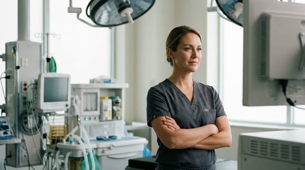 Nurse anesthetist working in an operating room under different anesthesia job models